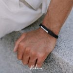 دستبند بافت چرم دو دور با قفل دکمه ای کد MS1003 - Image 8