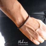 دستبند چرم بافت مردانه قفل مدل مکنتی کد MS1001 - Image 7