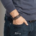 دستبند چرم اسپرت مردانه کد MS1004 - Image 2