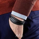 دستبند چرم اسپرت مردانه کد MS1008 - Image 4