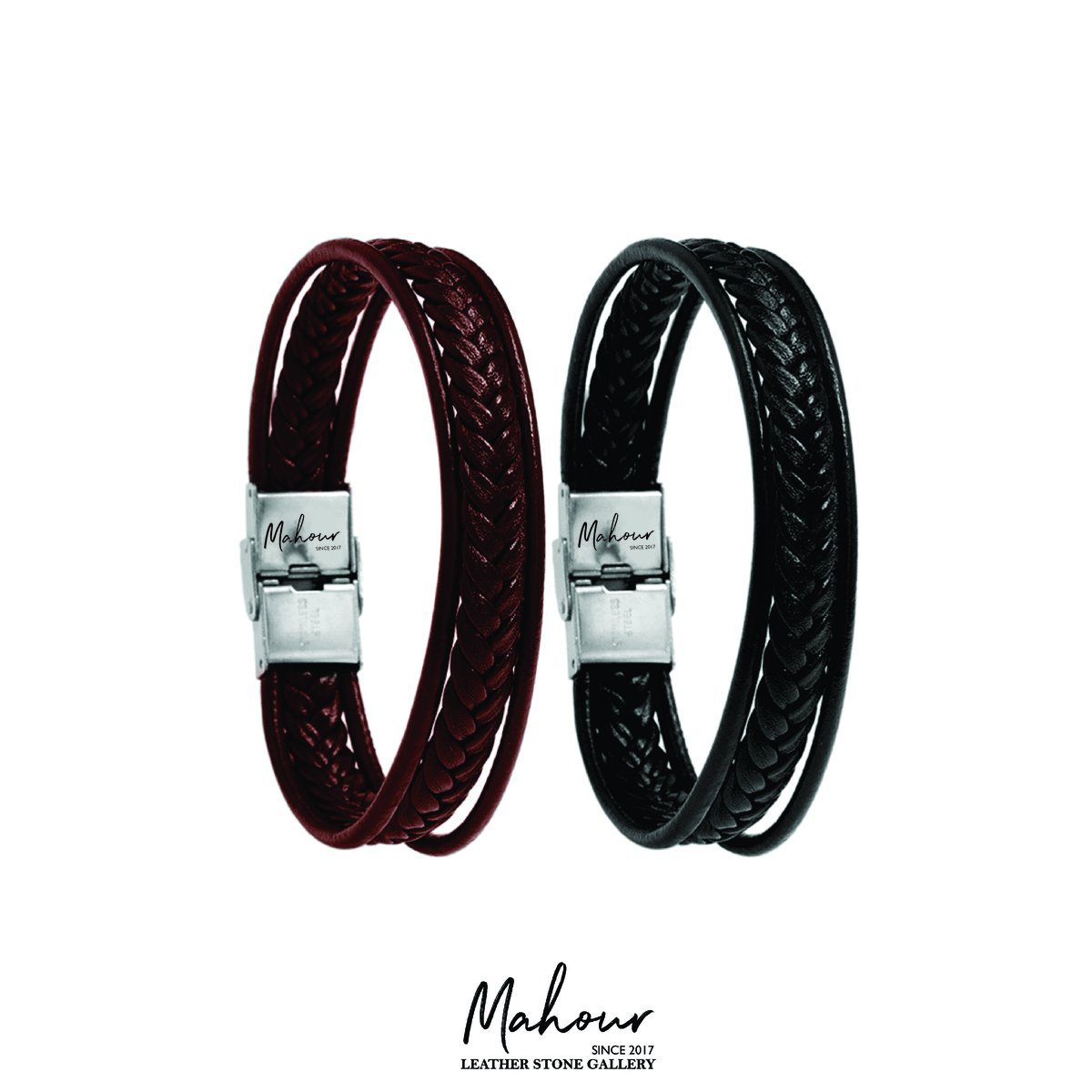 MS1035-1 دستبند چرم اسپرت مردانه کد MS1035 - Image 1