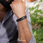 دستبند چرم اسپرت مردانه کد MS1042