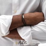 دستبند چرم دو دور مردانه کد MS1052 - Image 4