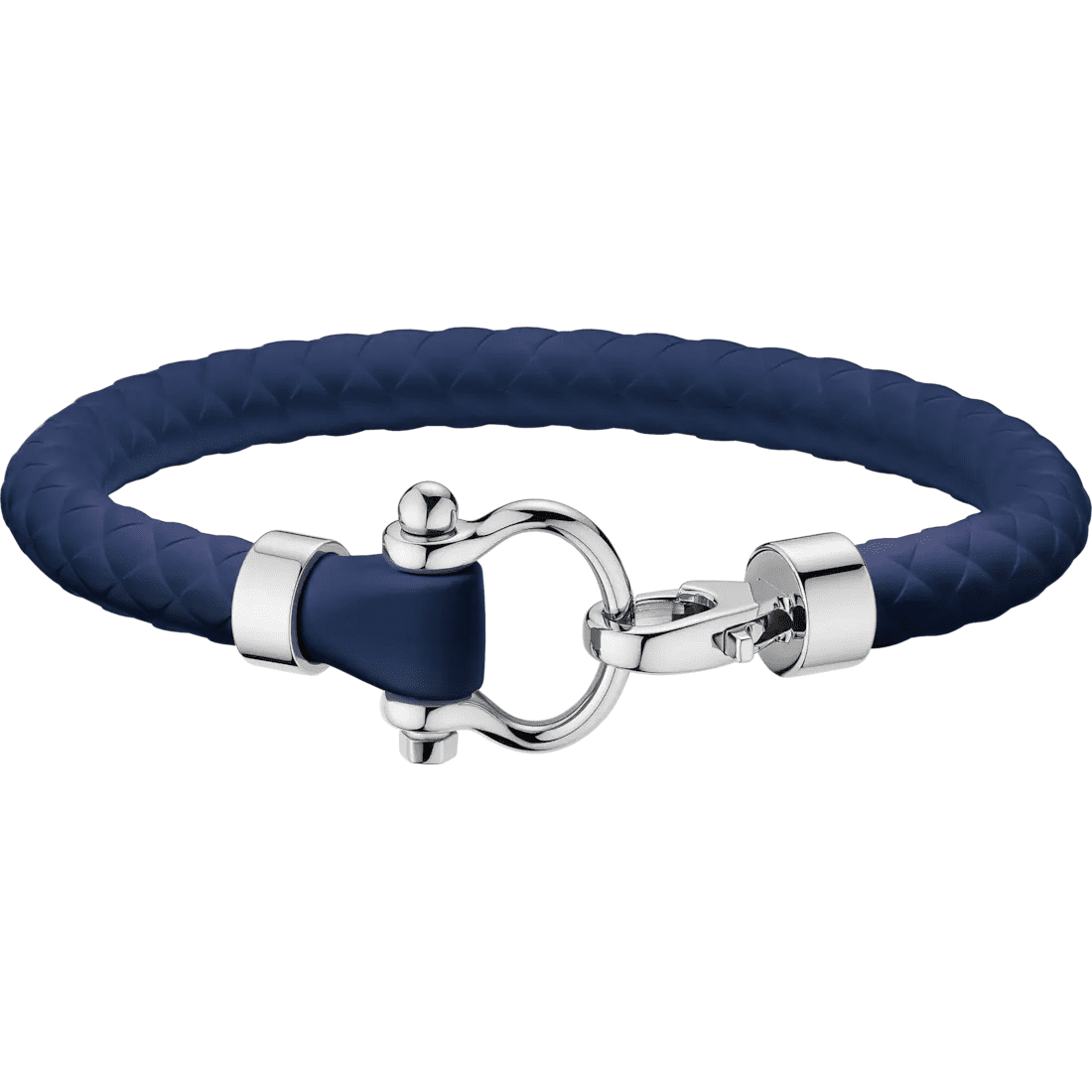MSL600 - NAVY BLUE دستبند امگا رابر مستر بند سیلیکونی مردانه سرمهای - Image 1