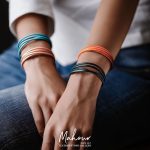 دستبند چرم چهار رشتهای زنانه کد WS1015 - Image 18
