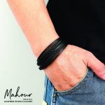 دستبند چرم اسپرت مردانه کد MS1034 - Image 3